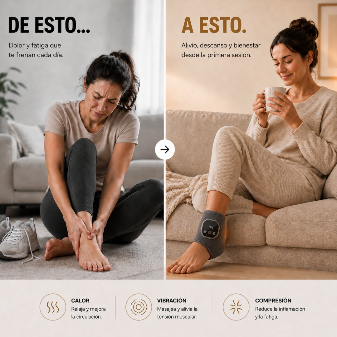 Masajeador inteligente para pies y tobillos.