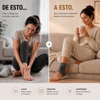 Masajeador inteligente para pies y tobillos.